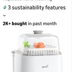 Grownsy Bottle Washer Machine | All-in-One and White ZMW-STHB01-3