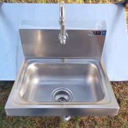 Nice Commercial Wall Mount Sink w/ Faucet!