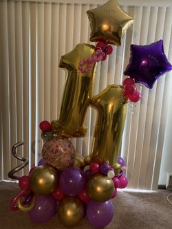 Arreglo de globos para cumpleaños