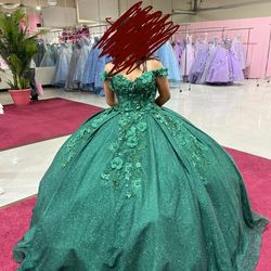 Emerald Green Quinceañera Dress