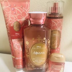 Limited Edition! BATH & BODY WORKS🌊🌴🌺©️Disney collection PRINCESS MOANA🌺🌴🌊5-piece Set 