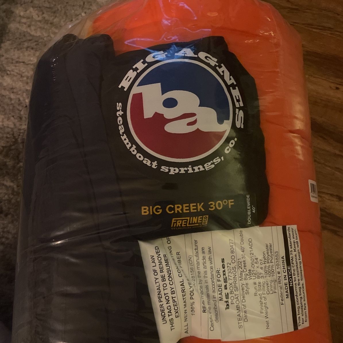 Big Agnes Double Wide Sleeping Bag