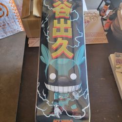 Sdcc 2022 Deku Skateboard With Official Sticker 