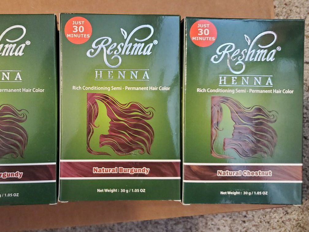 Henna Hair Color. 6 Natural Burgundy 3 Natural Chestnut $4 Each Or Make Offer