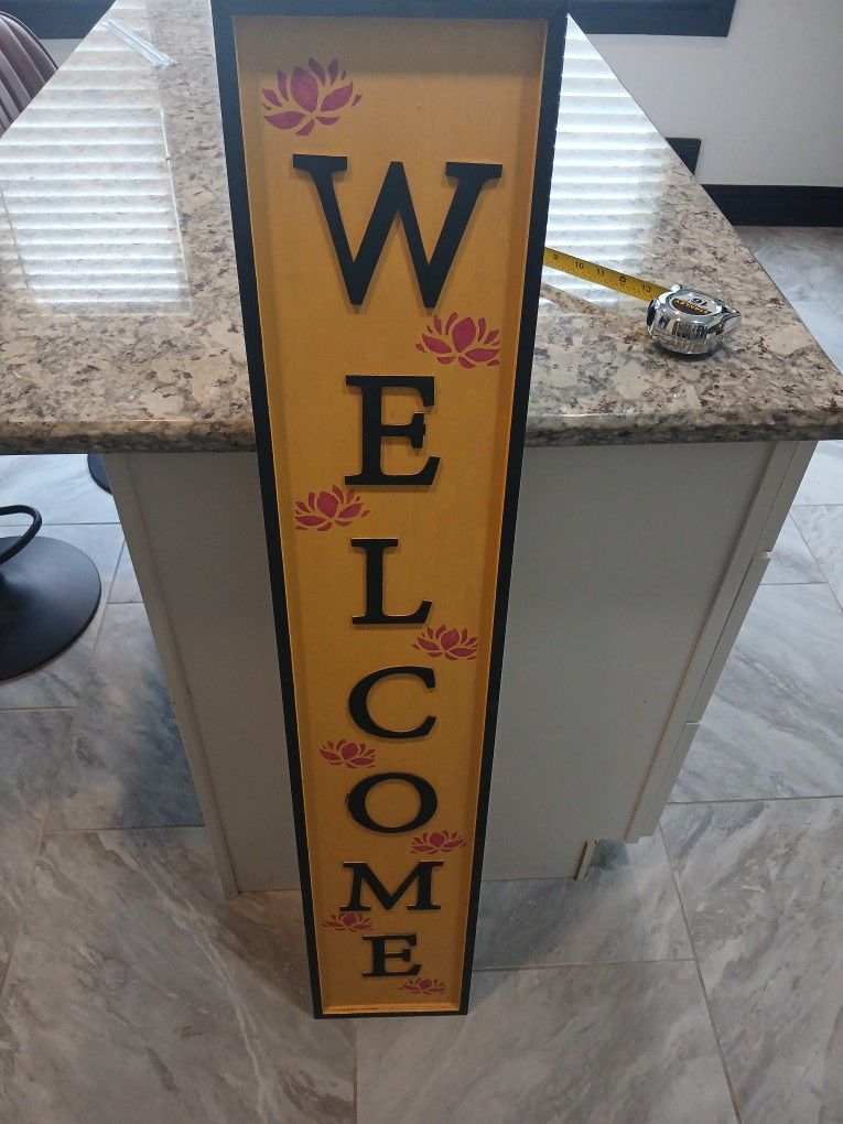 WELCOME SIGN HANDMADE