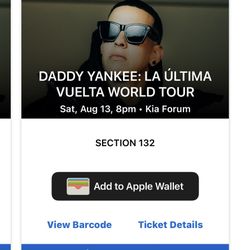 Daddy Yankee Tickets 2 For 500