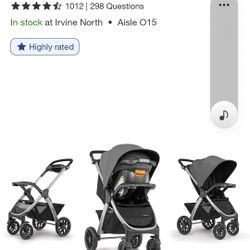 NEW Chicco Bravo Travel System- Parker