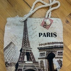 Paris tote bag from Paris street vendor no tags but new 