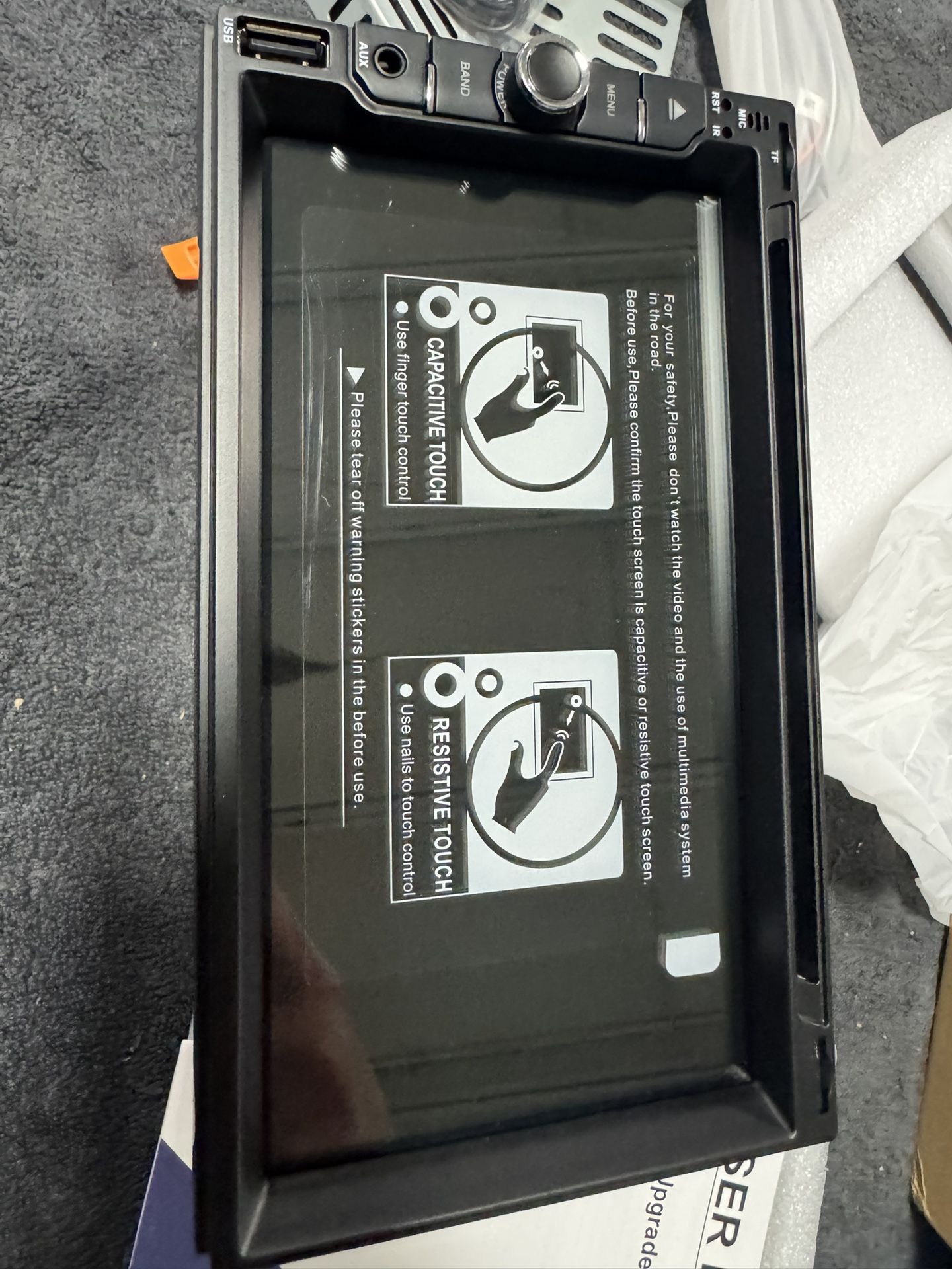 Wireless Double Din Car Stereo Works with Apple Carplay,7 Inch HD 1024 * 600