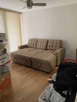 Tan Sofa Bed