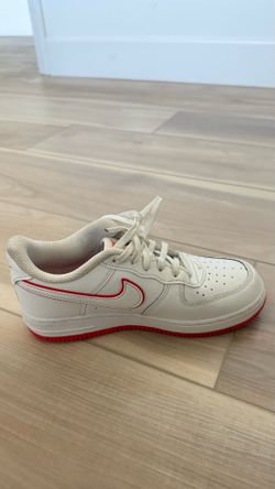 Nike Air Force 1 White/Red- Brand New, Never worn- Boys size 3Y