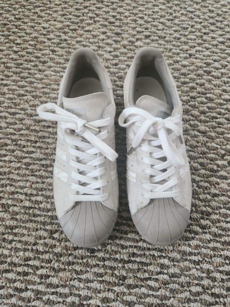 Adidas Grey Suede Shell Toes Sneaker