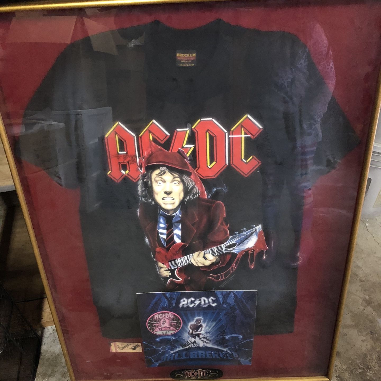 Autographed AC DC Frame