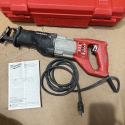 Milwaukee 12 Amp SAWZALL Reciprocating Saw with Case