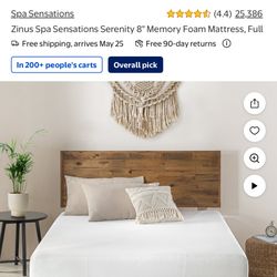 Memory Foam Mattress With Metal Frame