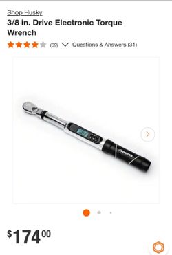 Husky 3/8 in. Drive Electronic Torque Wrench