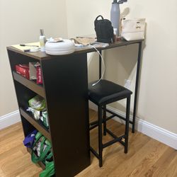 table with stools