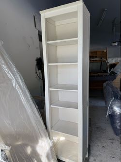 Classic Tall Bookshelf - Wooden / White