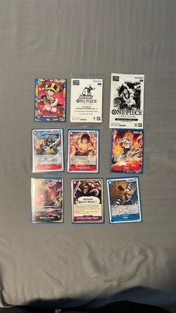 One piece card game fourth anniversary promo cards