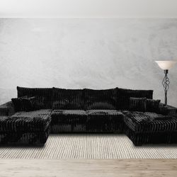 NEW XL BLACK SECTIONAL SOFA AND FREE DELIVERY- SPECIAL FINANCING AVAILABLE 