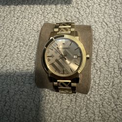 Burberry Gold Watch Unisex