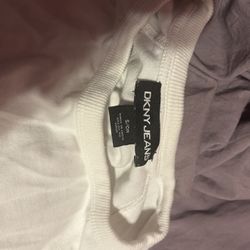 DKNY White Sweatshirt Small