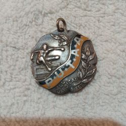 Rare 1920 Princeton University Athletic Medal Sterling Silver