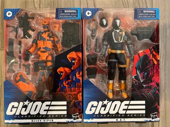 Hasbro GI JOE Classified Series B.A.T. #33 & Alley Viper #34