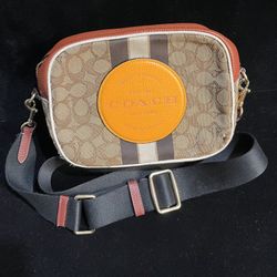 Coach Mini Dempsey Cross Body Camera Bag; Used, Reduced price due to wear.  