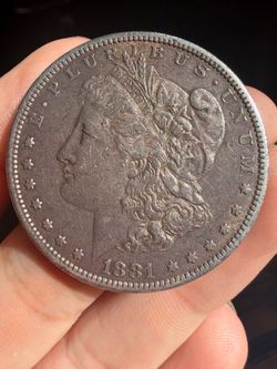 1881 s morgan silver daller