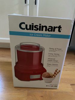 Cuisinart Automatic Frozen Yogurt - Ice Cream & Sorbet Maker - Red