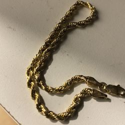 10k rope bracelet 