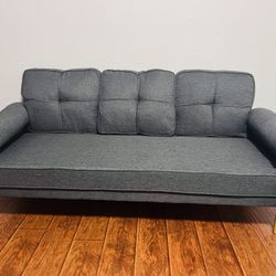 Dark Grey Loveseat Sofa New