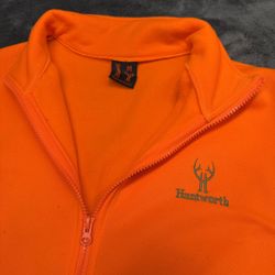 Huntworth Men’s Medium orange fleece hunting vest!