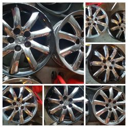 Lexus black chrome wheels 18"