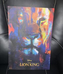  Disney Lion King Original Movie Authentic Art Print 19 x 13  Rare Excellent Collection looks amazing framed the perfect Gift 