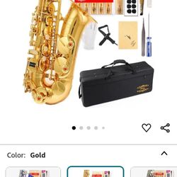 Saxophone with 11reeds,8 Pads cushions,case,carekit