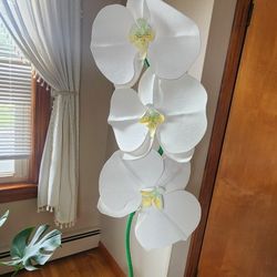 🌿 Giant Handmade Orchid – Wedding, Event, Home Decor (6 ft Tall)