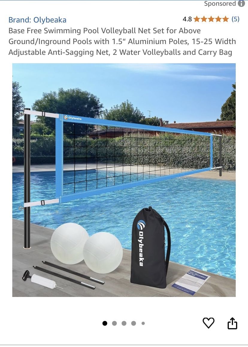 Swimming Pool Volleyball Set