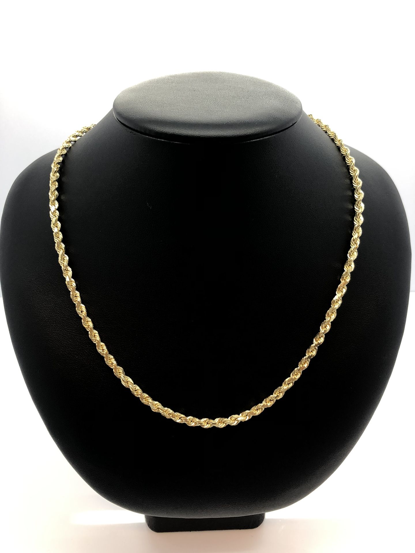 New 10K Solid Gold Rope Chain