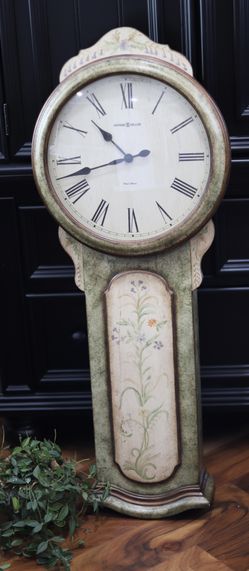 Hodward Miller Corinne Wall Clock – 38” Hand-Painted – Vintage Look Hard to find !