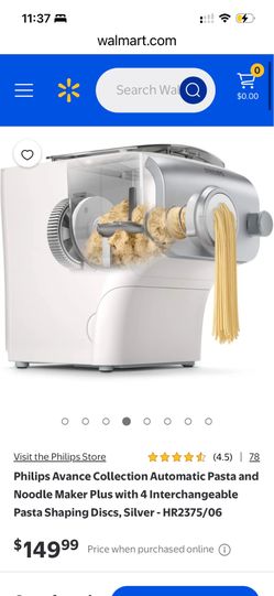 Philips Avance Collection Automatic Pasta and Noodle Maker Plus - HR2375/06