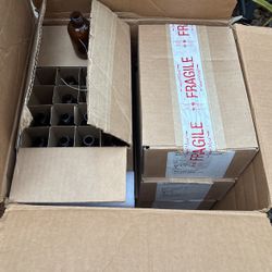 Amber Glass 2oz Bottles 