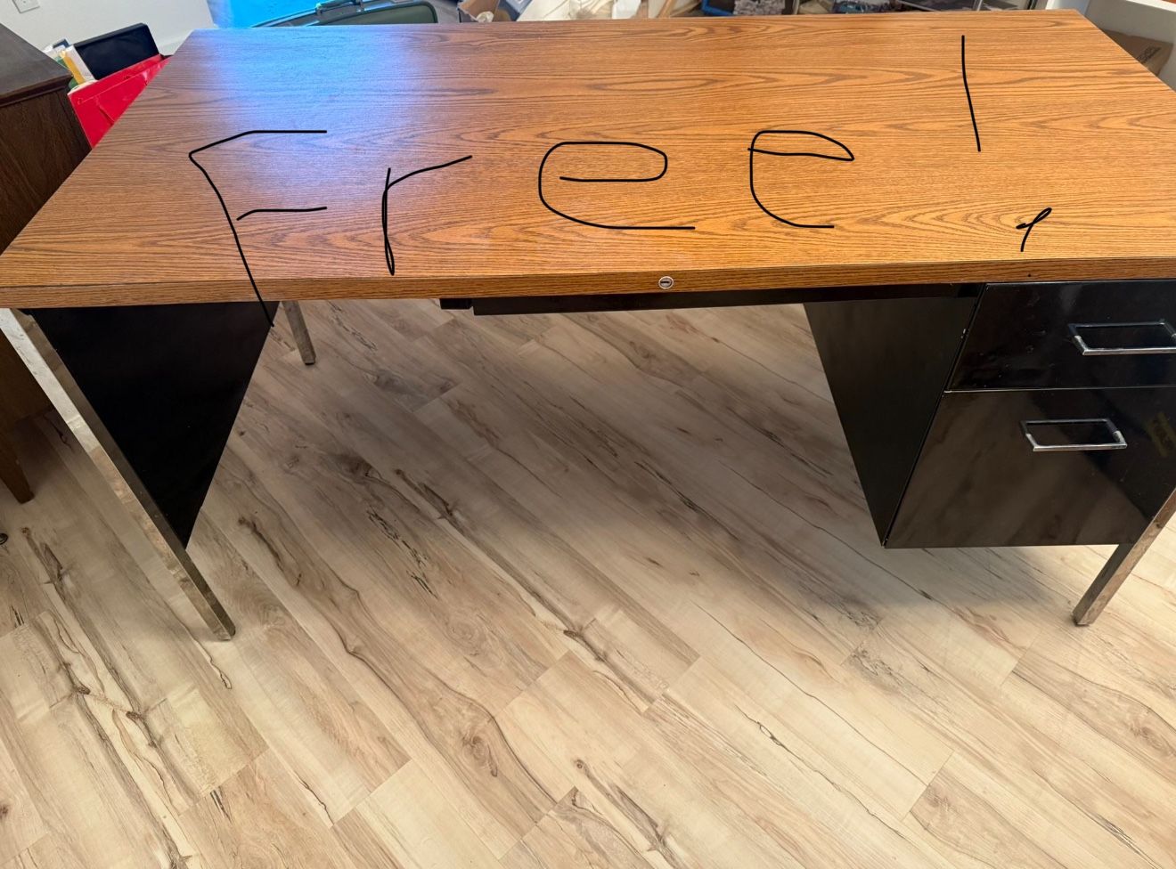 FREE Mid Century Black Desk! 