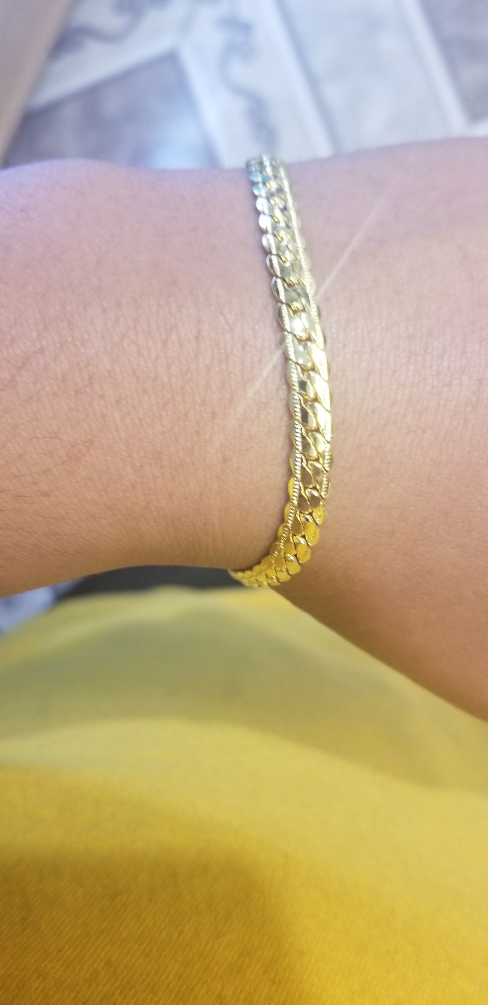 18K Gold Electroplated Bracelet