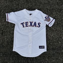 MLB Texas Rangers 2010 World Series Majestic White Jersey Lewis #48 Size L