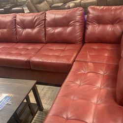 Beautiful Red Sectional 