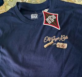 Mens NEW OLD GUYS RULE Tiki Bar T Shirt Navy Large