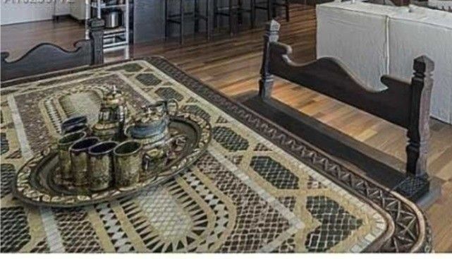 Moroccan Table With Tile Inserts