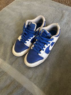 White and blue dunks